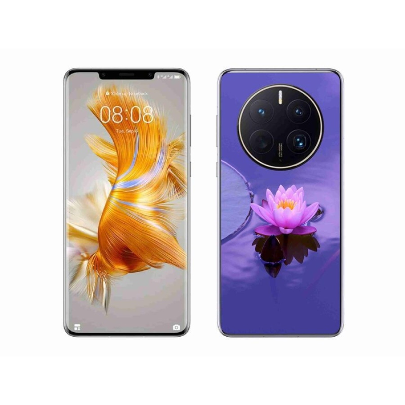 Gél tok mmCase mobil Huawei Mate 50 Pro - virág a felületen