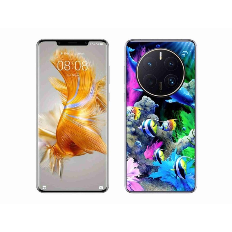 Gél tok mmCase a mobil Huawei Mate 50 Pro készülékhez - tengeri világ