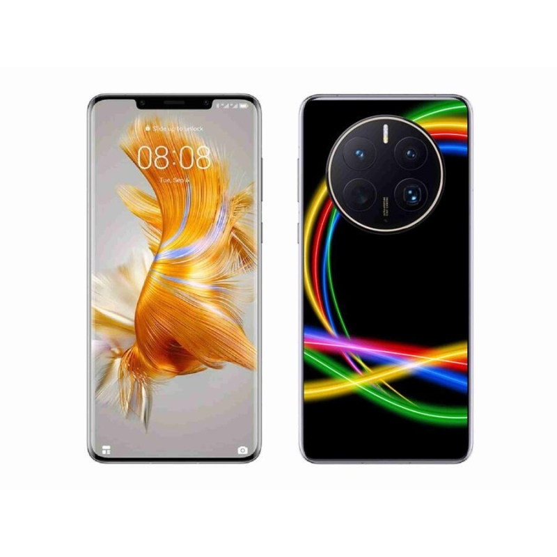 Gél tok mmCase a mobil Huawei Mate 50 Pro készülékhez - neon karikák
