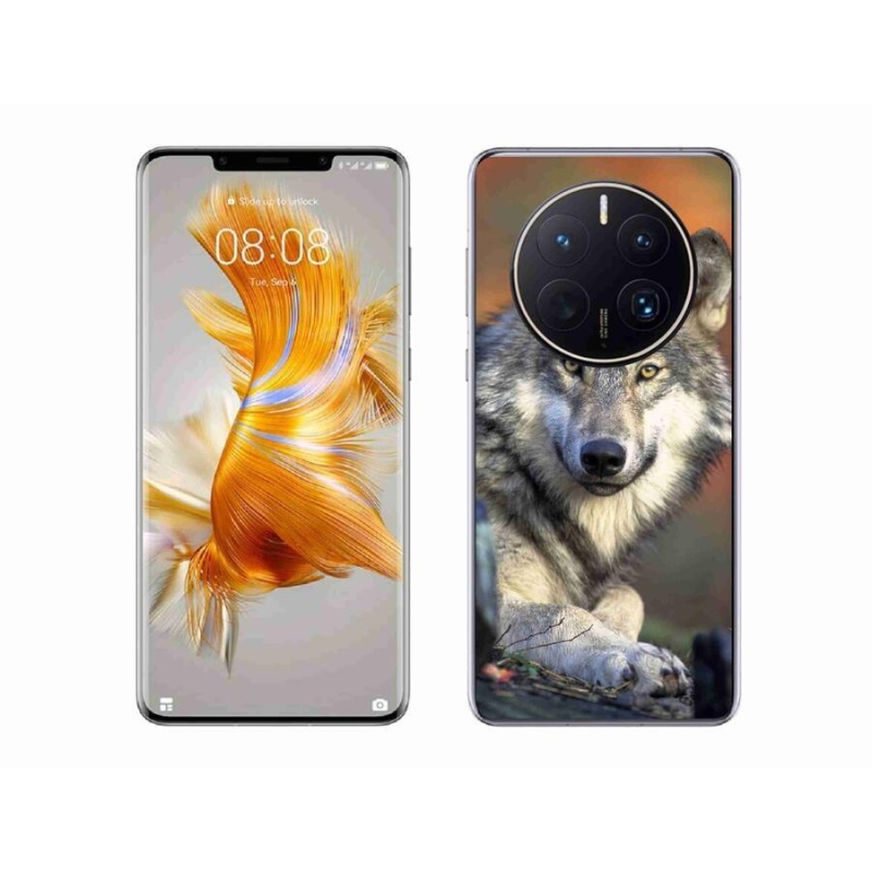 Gél tok mmCase mobil Huawei Mate 50 Pro - farkas