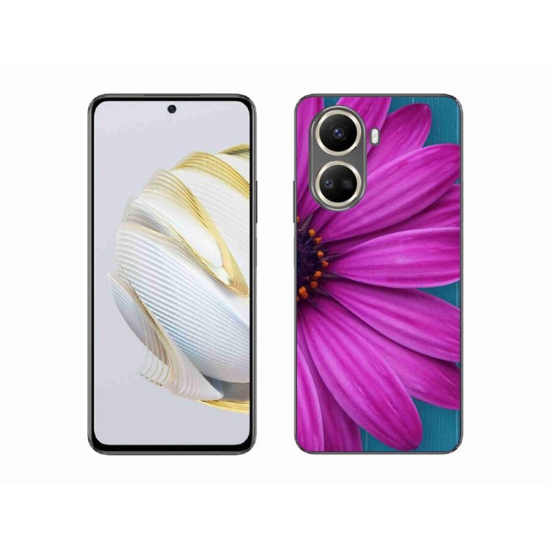Gél tok mmCase mobiltelefonhoz Huawei Nova 10 SE - lila százszorszép