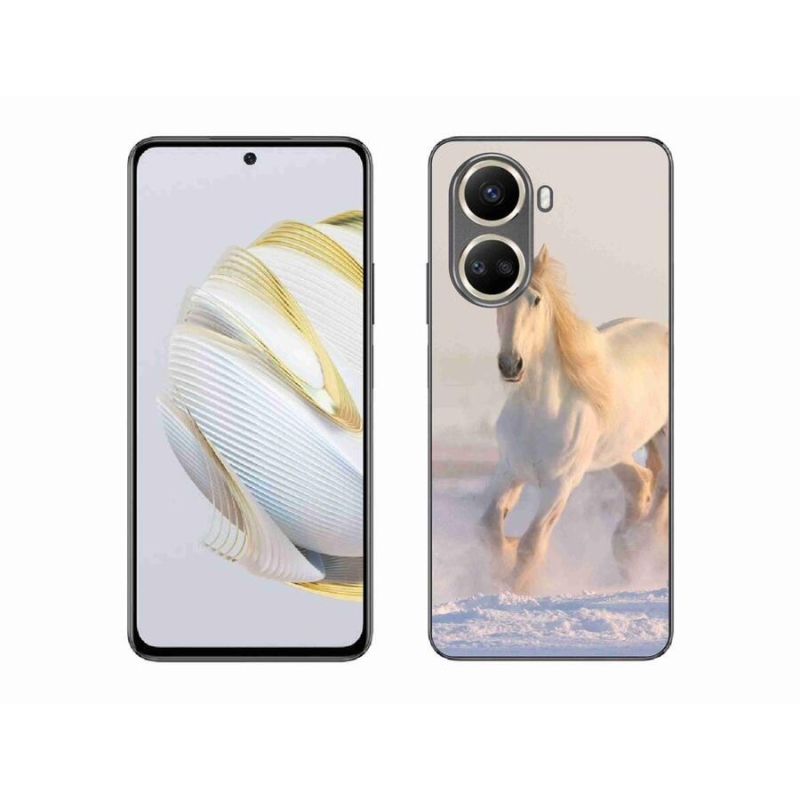 Gél tok mmCase a mobil Huawei Nova 10 SE - ló a hóban