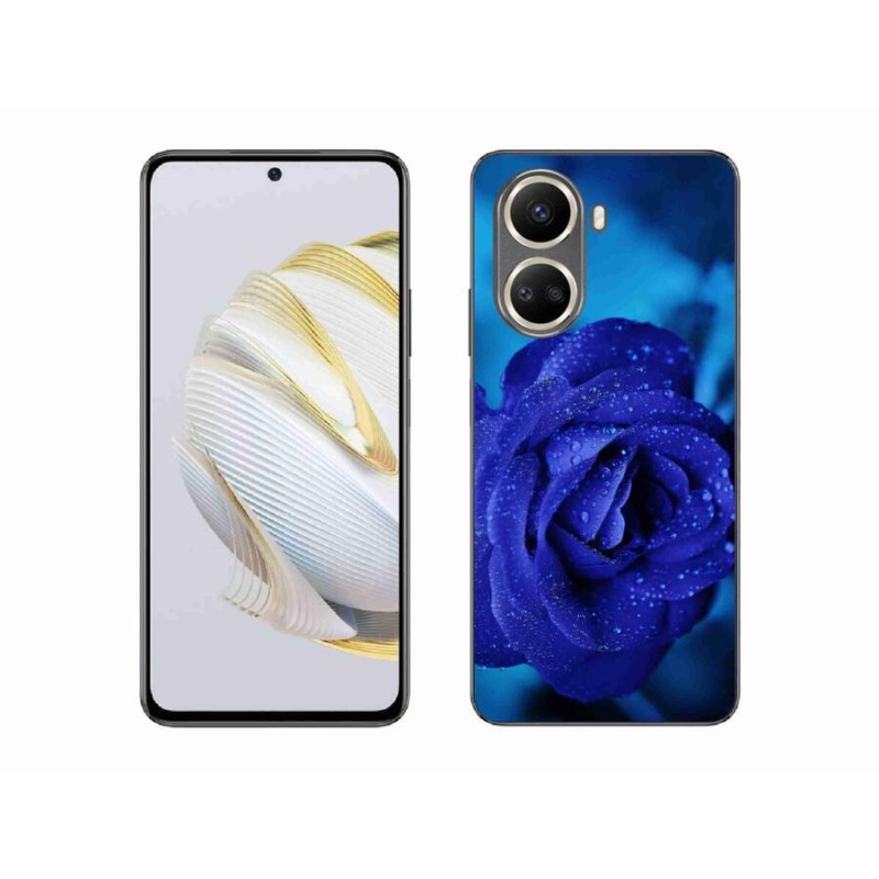 Gél tok mmCase mobiltelefonhoz Huawei Nova 10 SE - kék rózsa