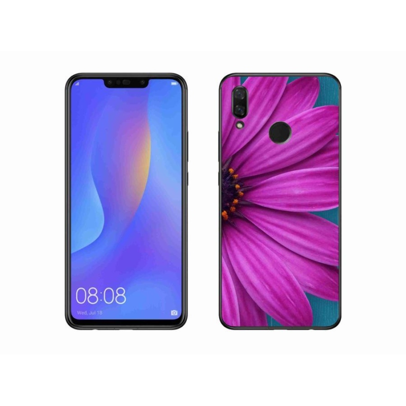 Gél tok mmCase mobiltelefonhoz Huawei Nova 3 - lila százszorszép