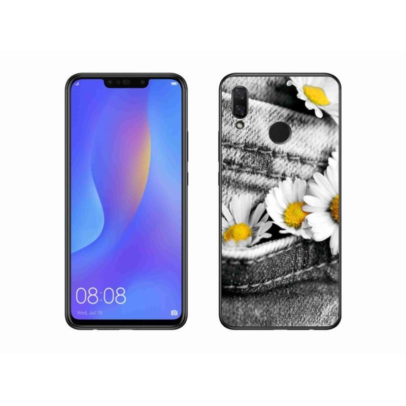 Gél tok mmCase a mobil Huawei Nova 3 - margarétákhoz