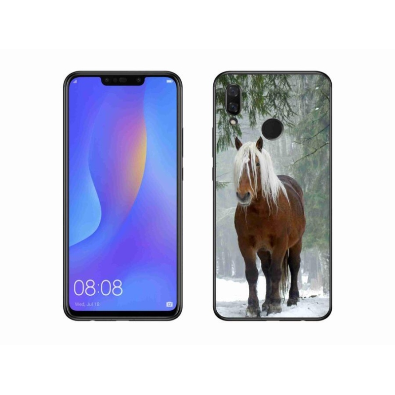 Gél tok mmCase mobil Huawei Nova 3 - ló az erdőben
