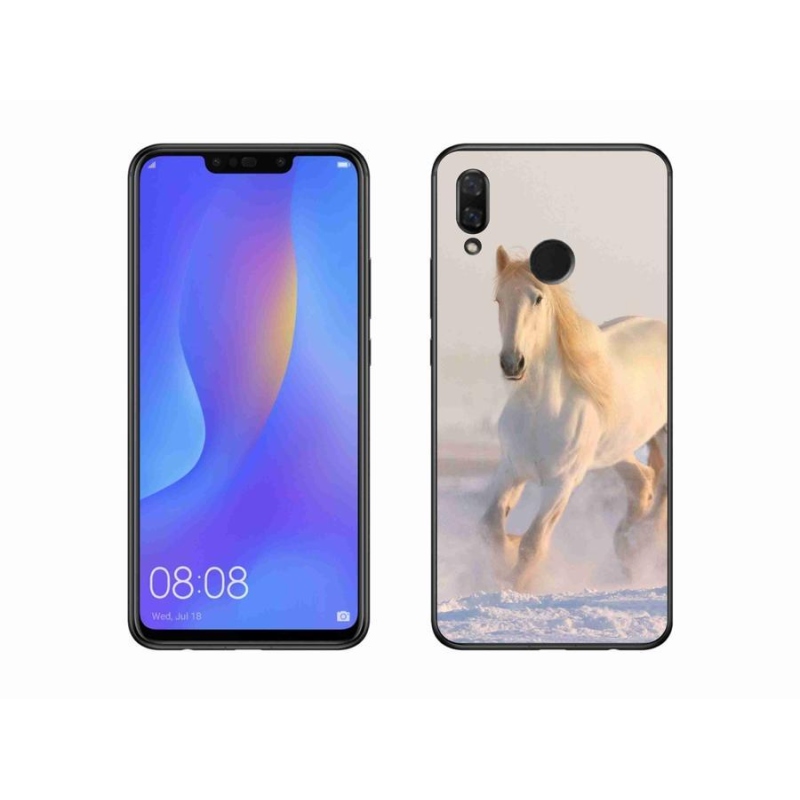 Gél tok mmCase mobil Huawei Nova 3i - ló a hóban