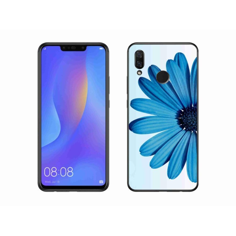 Gél tok mmCase mobiltelefonhoz Huawei Nova 3i - kék százszorszép