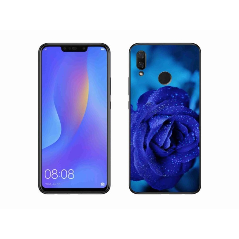 Gél tok mmCase mobiltelefonhoz Huawei Nova 3i - kék rózsa