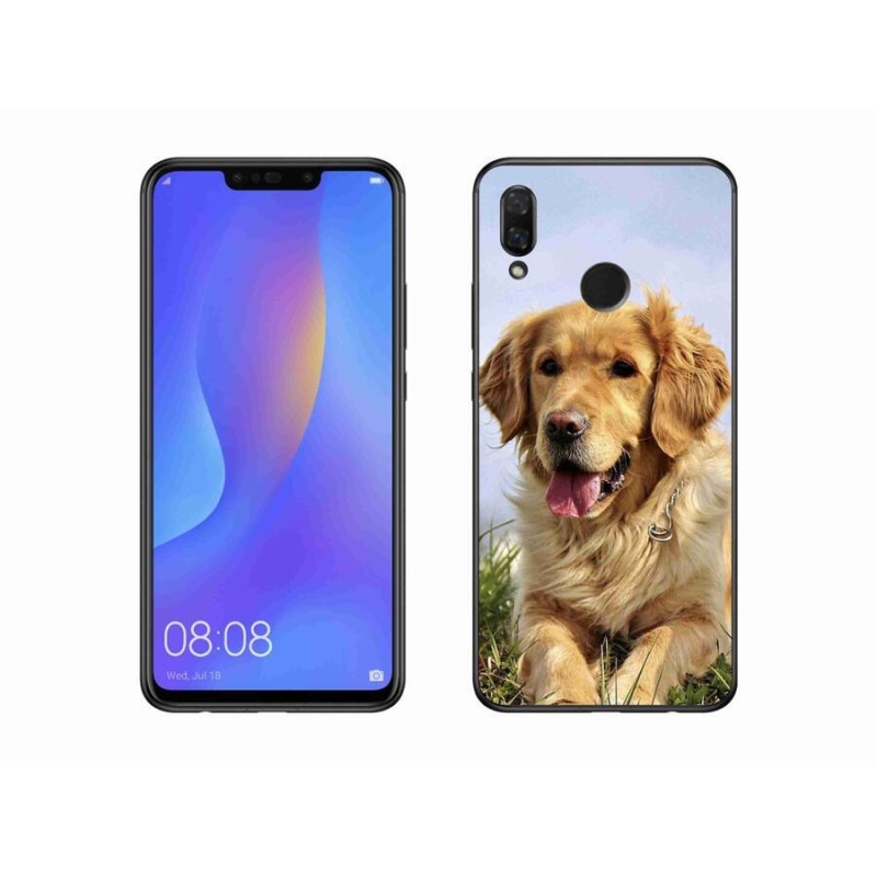 Gél tok mmCase a mobil Huawei Nova 3i - arany retrieverhez