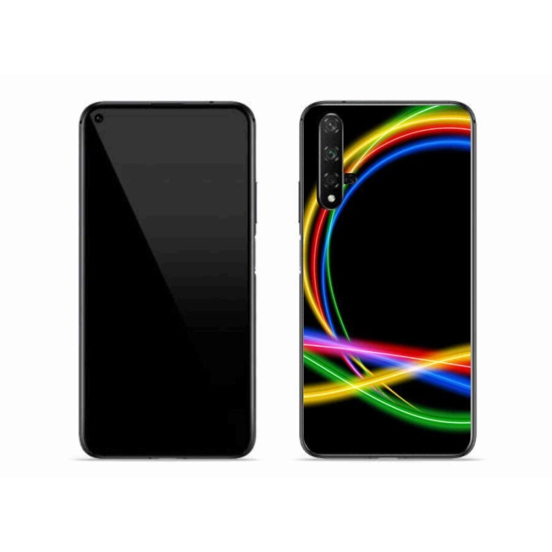 Gél tok mmCase a mobil Huawei Nova 5T - neon körökhöz