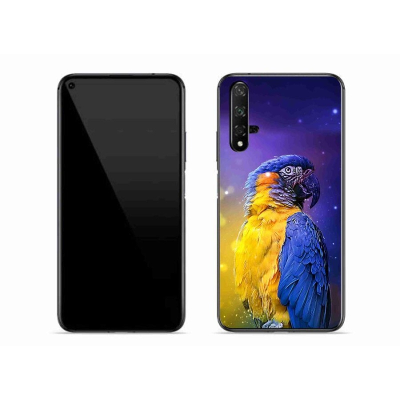 Gél tok mmCase mobil Huawei Nova 5T - papagáj ara 1