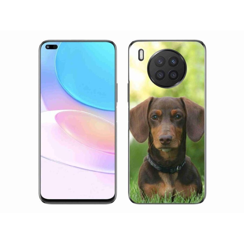 Gél tok mmCase mobiltelefonhoz Huawei Nova 8i - barna tacskó