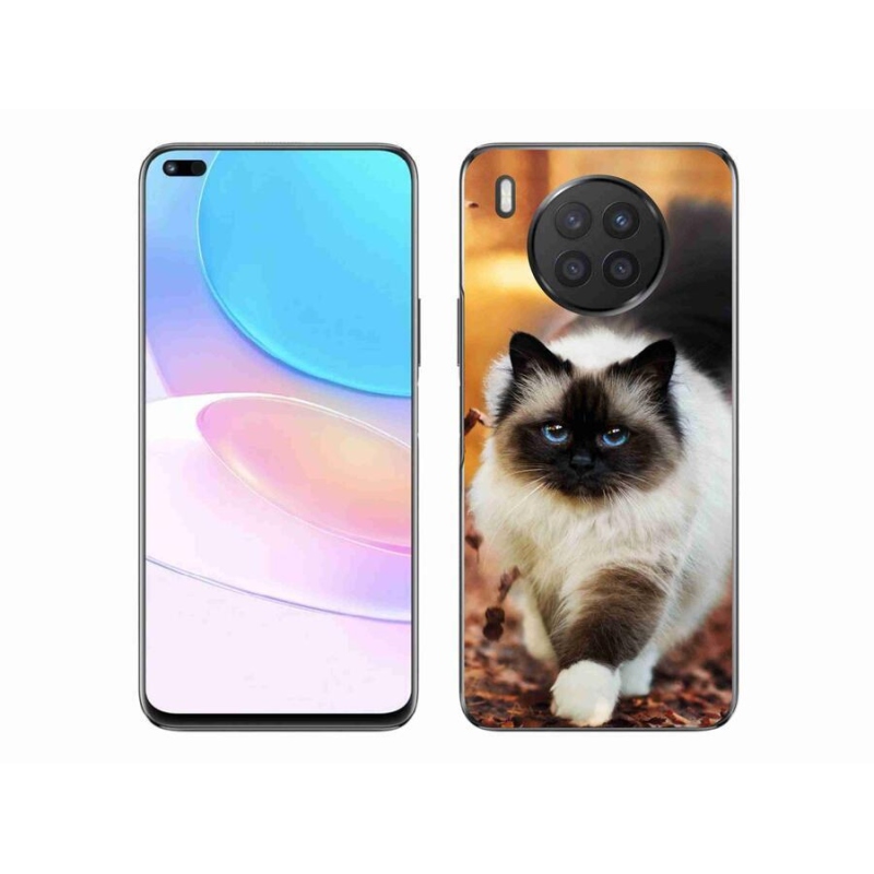Gél tok mmCase mobil Huawei Nova 8i - macska