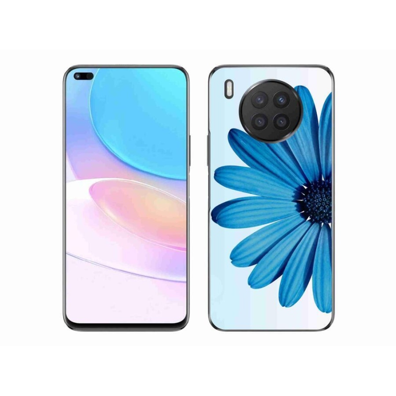 Gél tok mmCase mobiltelefonhoz Huawei Nova 8i - kék százszorszép