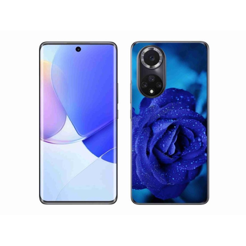 Gél tok mmCase mobiltelefonhoz Huawei Nova 9 - kék rózsa