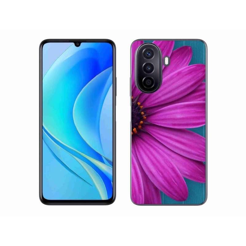 Gél tok mmCase mobiltelefonhoz Huawei Nova Y70 - lila százszorszép