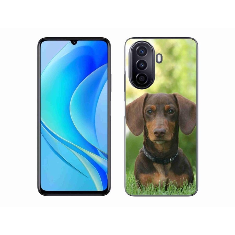 Gél tok mmCase mobiltelefonhoz Huawei Nova Y70 - barna tacskó