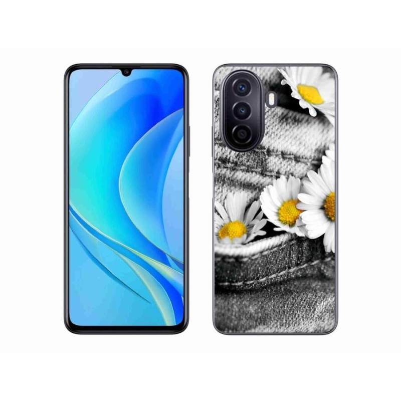 Gél tok mmCase mobiltelefonhoz Huawei Nova Y70 - margaréták