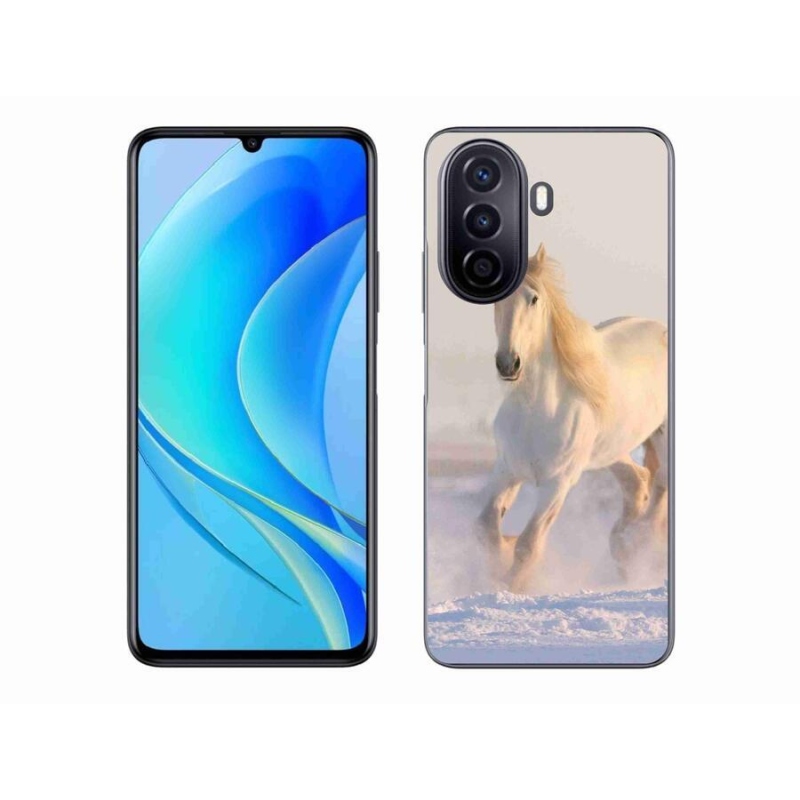 Gél tok mmCase mobil Huawei Nova Y70 - ló a hóban