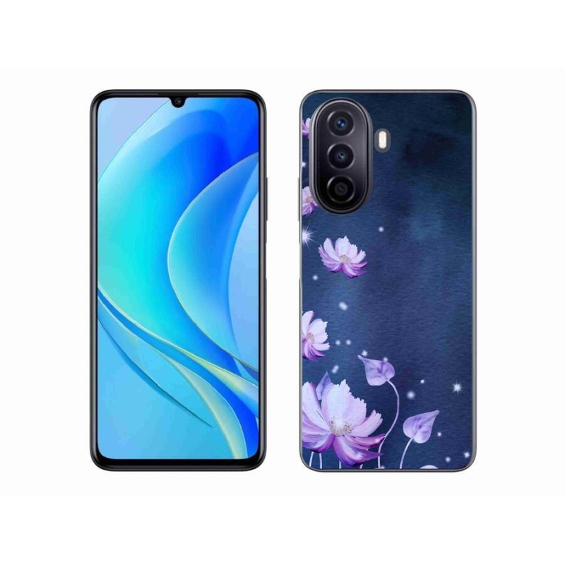 Gél tok mmCase a mobil Huawei Nova Y70 készülékhez - virághullás