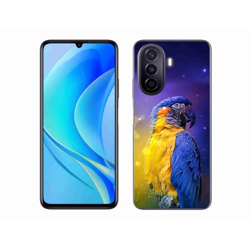 Gél tok mmCase mobil Huawei Nova Y70 - papagáj ara 1