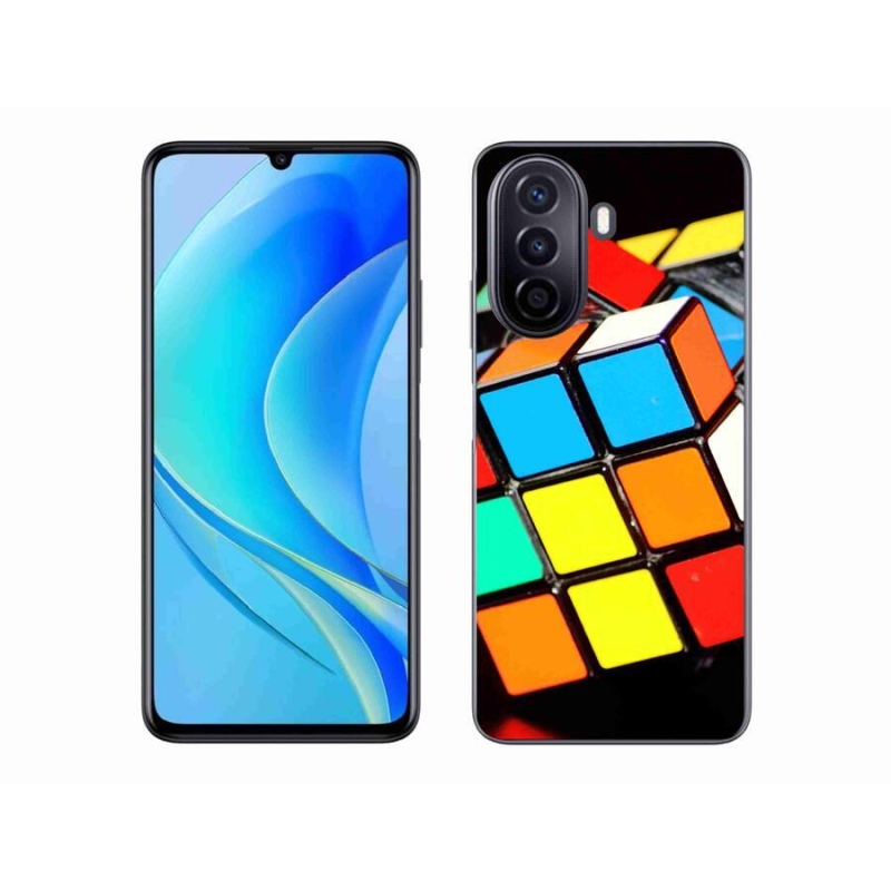 Gél tok mmCase mobil Huawei Nova Y70 - Rubik-kocka - mobiltelefonhoz