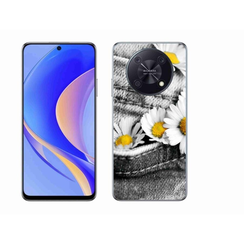 Gél tok mmCase mobiltelefonhoz Huawei Nova Y90 - margaréták