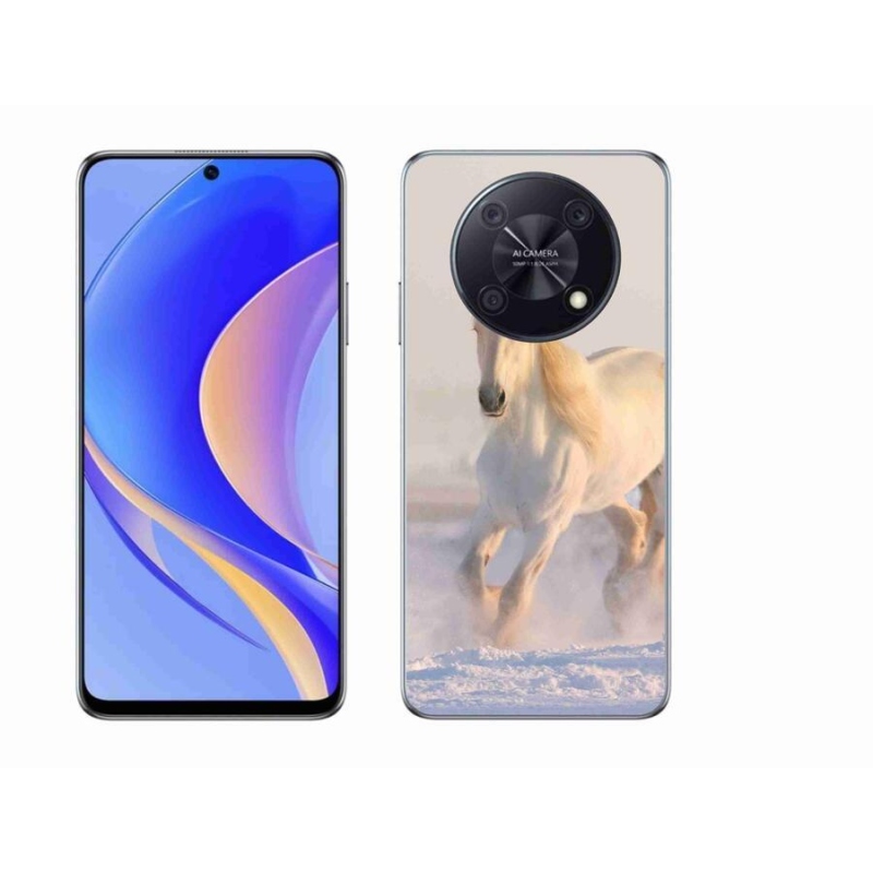Gél tok mmCase a mobil Huawei Nova Y90 - ló a hóban
