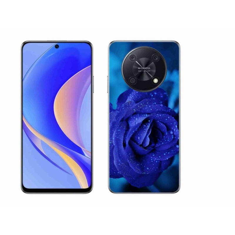 Gél tok mmCase mobiltelefonhoz Huawei Nova Y90 - kék rózsa