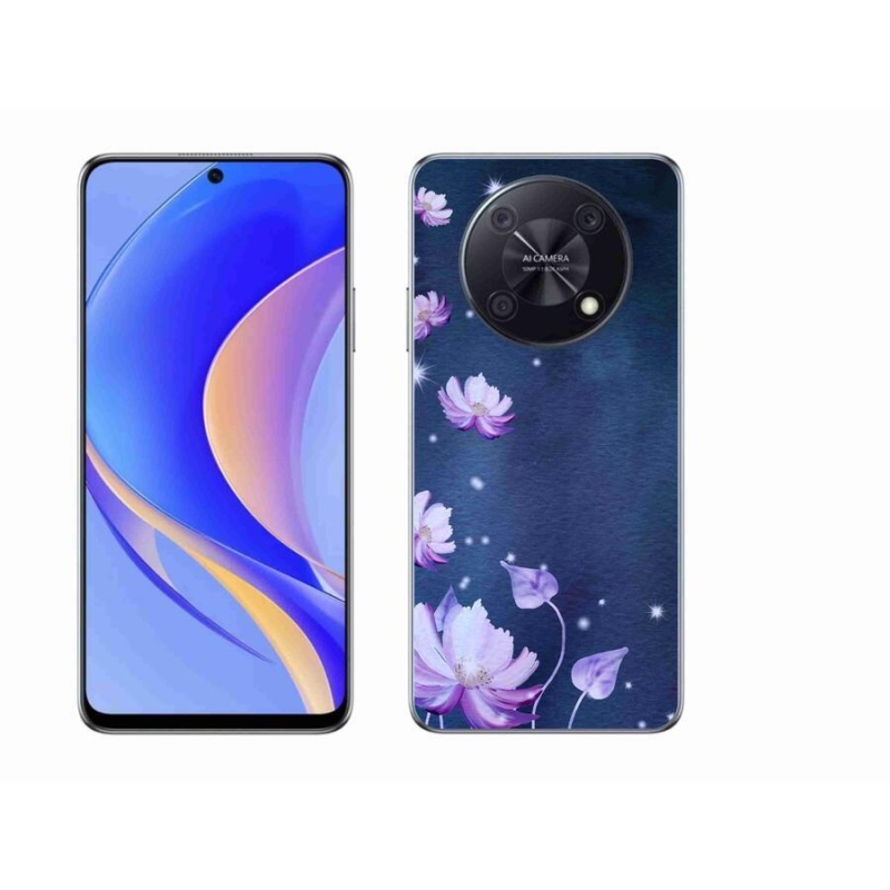 Gél tok mmCase a mobil Huawei Nova Y90 készülékhez - virághullás
