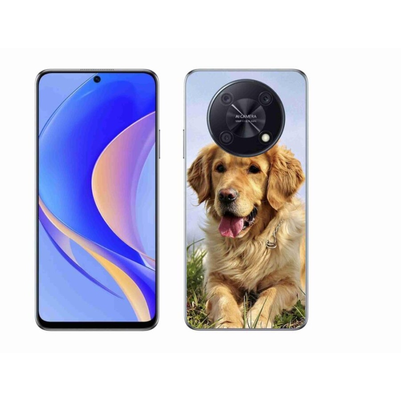Gél tok mmCase a mobil Huawei Nova Y90 - arany retrieverhez