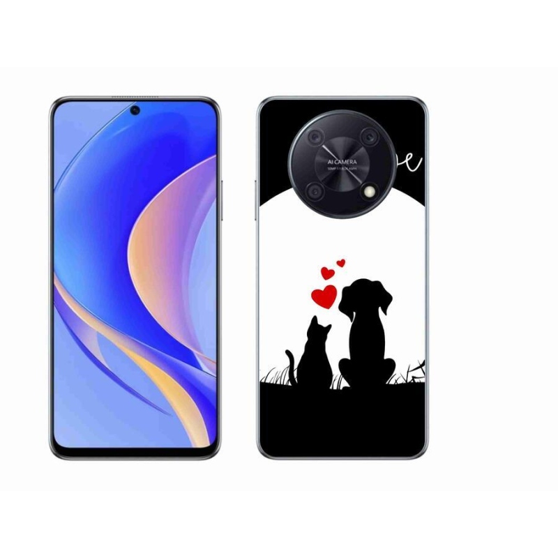 Gél tok mmCase mobil Huawei Nova Y90 - állati szeretet