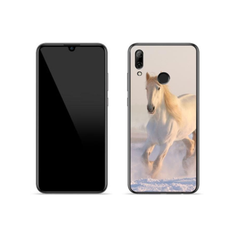 Gél tok mmCase mobil Huawei P Smart (2019) - ló a hóban