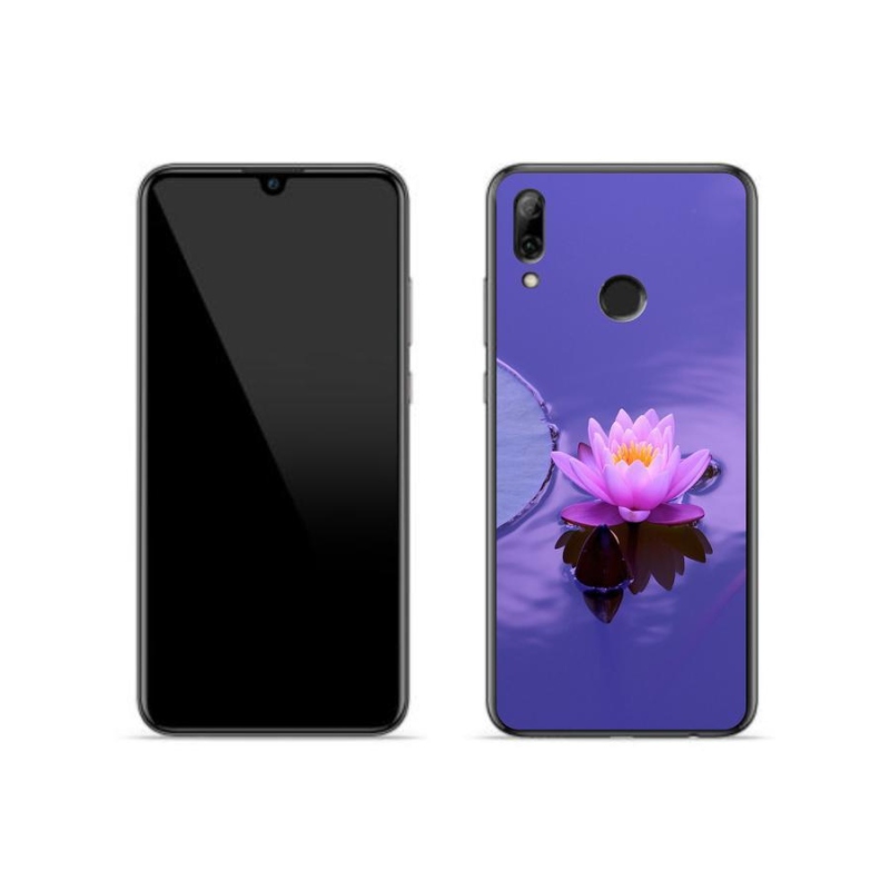Gél tok mmCase mobil Huawei P Smart (2019) - virág a felületen