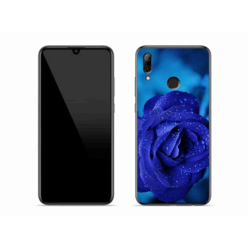 Gél tok mmCase mobiltelefonhoz Huawei P Smart (2019) - kék rózsa