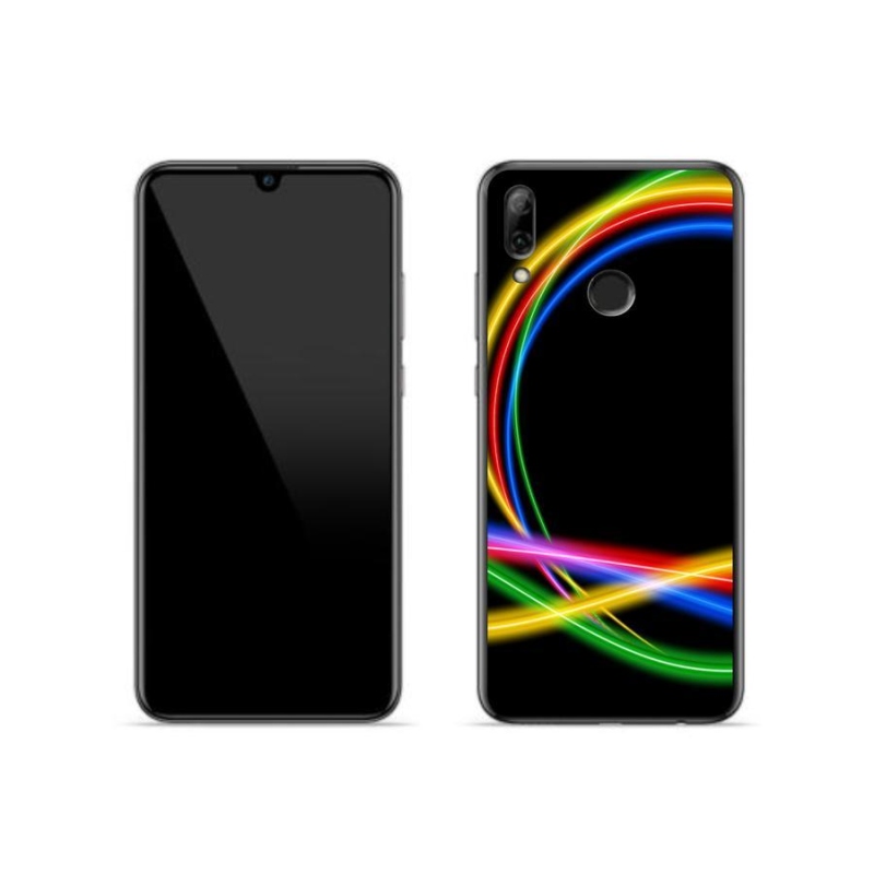 Gél tok mmCase a mobil Huawei P Smart (2019) - neon körökre