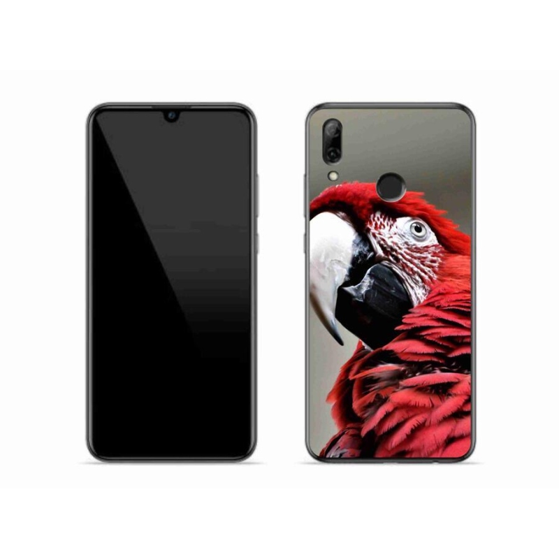 Gél tok mmCase mobiltelefonhoz Huawei P Smart (2019) - papagáj ara piros