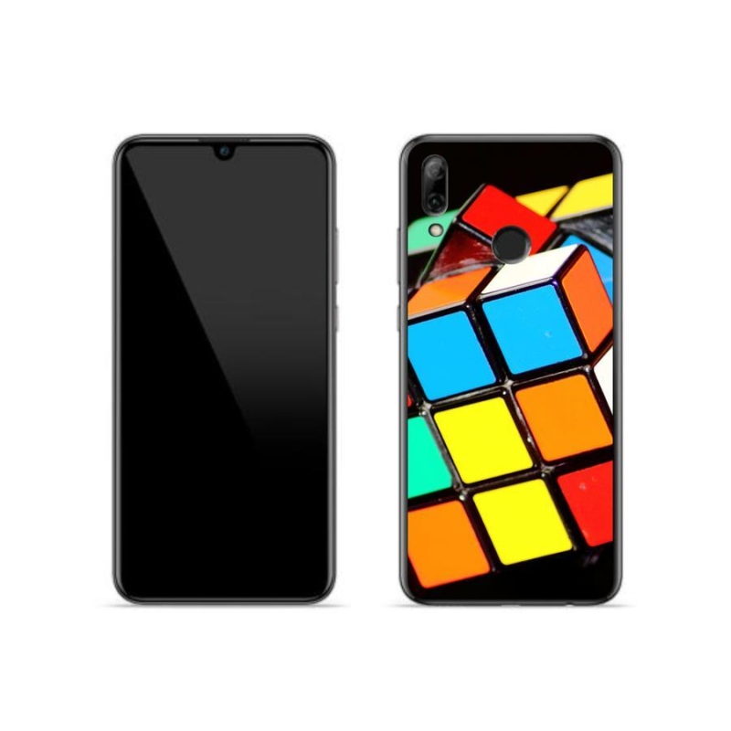 Gél tok mmCase mobil Huawei P Smart (2019) - Rubik-kocka