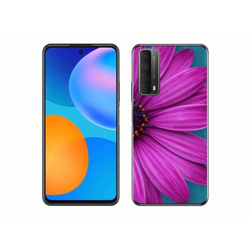 Gél tok mmCase mobiltelefonhoz Huawei P Smart (2021) - lila százszorszép