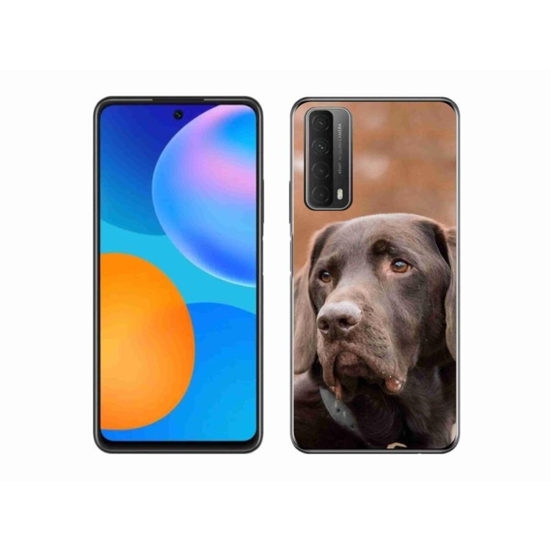 Gél tok mmCase mobiltelefonhoz Huawei P Smart (2021) - barna labrador
