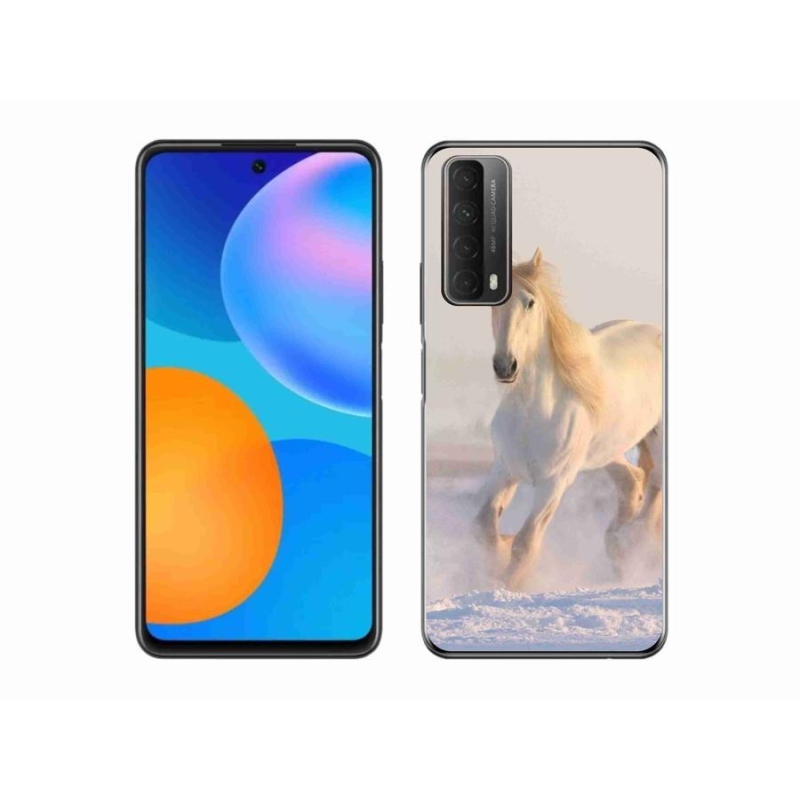 Gél tok mmCase a mobil Huawei P Smart (2021) - ló a hóban