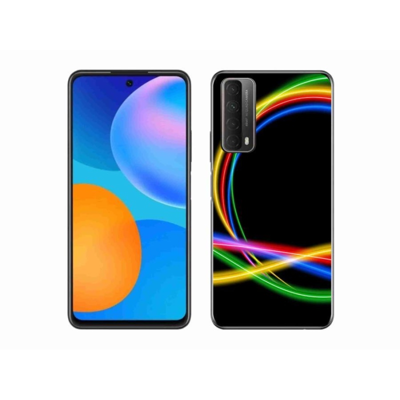 Gél tok mmCase mobiltelefonhoz Huawei P Smart (2021) - neon körök
