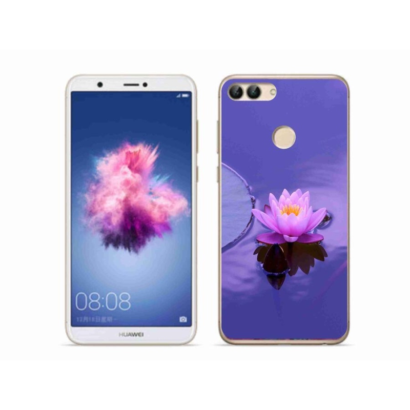 Gél tok mmCase a mobil Huawei P Smart - virág a felületen