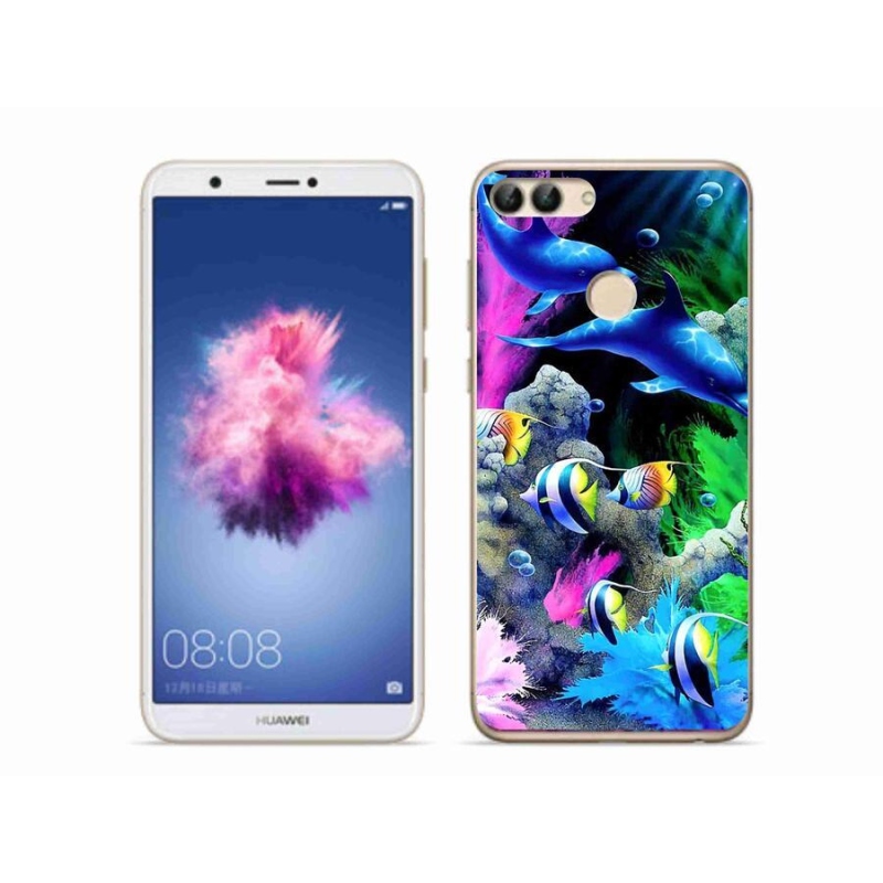 Gél tok mmCase a mobil Huawei P Smart - tengeri világhoz