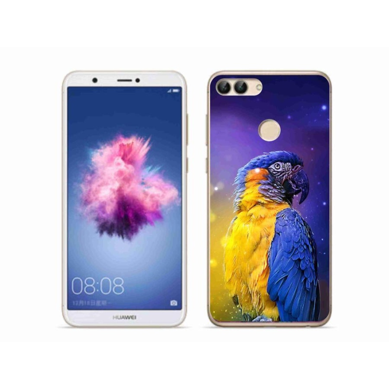 Gél tok mmCase mobil Huawei P Smart - papagáj ara 1