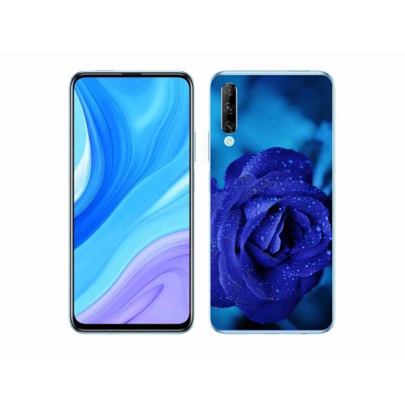 Gél tok mmCase mobiltelefonhoz Huawei P Smart Pro (2019) - kék rózsa