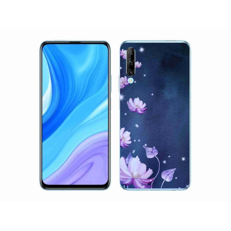 Gél tok mmCase a mobil Huawei P Smart Pro (2019) számára - virághullás