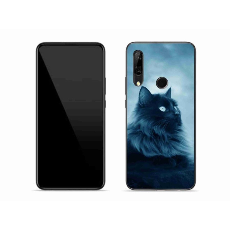 Gél tok mmCase a mobil Huawei P Smart Z - fekete macska 1