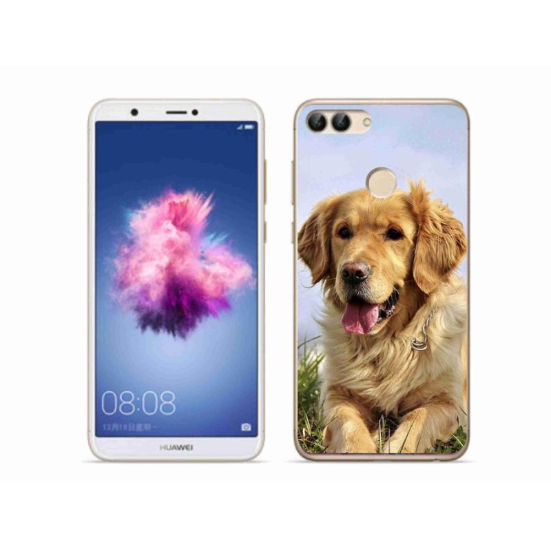 Gél tok mmCase a mobil Huawei P Smart - arany retrieverhez
